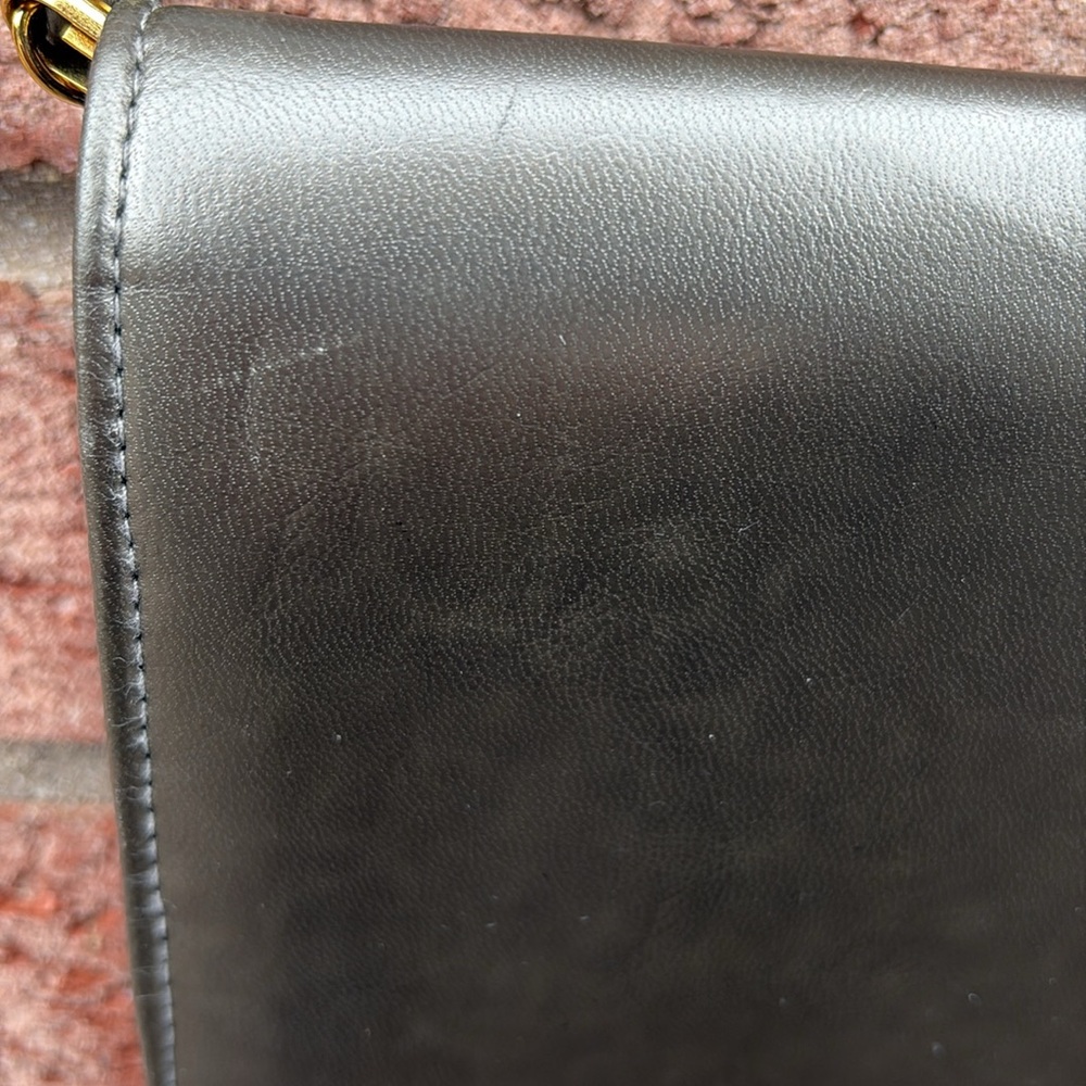 Vintage Ande Bronze Pewter Metallic Crossbody Clutch Bag Removable Strap Vintage - Picture 13 of 15